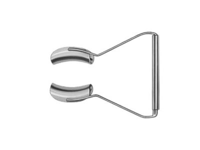 Barraquer-Oosterhuis lid speculum, 1 1/2'', adult size, 15.0mm solid blades, nasal approach, adjustable bar