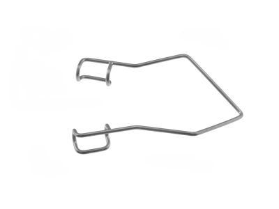 Barraquer lid speculum, 1 1/2'', infant size, 7.0mm closed wire non-parallel blades, nasal approach