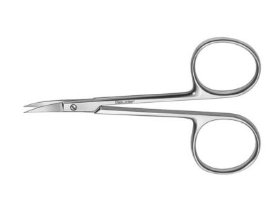 Bonn stitch scissors, 3 1/2'', straight 19.0mm blades, sharp tips, ring handle