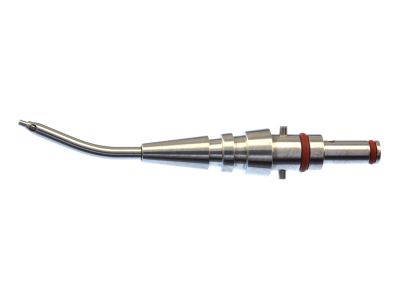MST Intertip system curved tip, 20 gauge, 0.5mm aspiration port for rapid removal of visco material, stainless steel