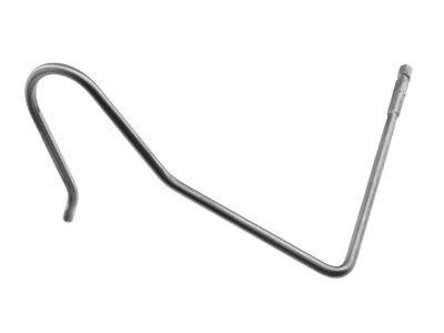 Nathanson liver retractor, 5.0mm diameter, small, hex fitting, for use with Martin's Arm or Bookwalter style systems