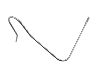 Nathanson liver retractor, 5.0mm diameter, medium, hex fitting, for use with Martin's Arm or Bookwalter style systems