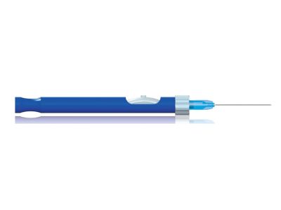 Backflush handpiece set includes: 25 gauge x 1 1/4'' soft tip cannula, passive aspiration handpiece, finger control, round handle, packaged individually sterile, disposable, box of 5