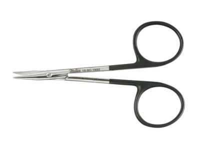 Gradle scissors, 3 3/4'',slightly curved Superior-Cut blades, blunt tips, black ring handle