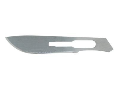 Carbon steel surgical blades, #22 blade size, packaged individually, sterile, disposable, box of 100