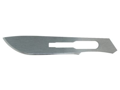 Stainless steel surgical blades, #22 blade size, packaged individually, sterile, disposable, box of 100