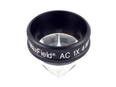 Ocular® Maxfield® AC four mirror gonio diagnostic lens, 90º+ static gonio FOV, 1.0x image mag., 8.5mm contact diameter, 28.0mm lens height, 31.5mm ring diameter, for high-resolution viewing the anterior chamber angle, autoclavable