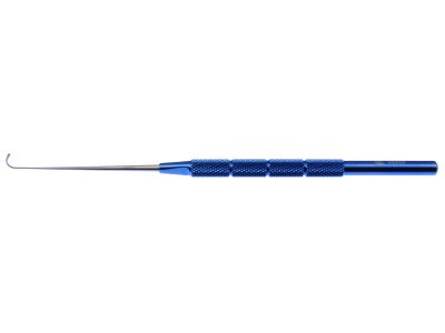 Stevens tenotomy hook, 4 7/8'',curved, 6.5mm blunt hook, round handle, titanium