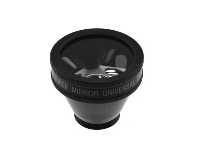 Ocular® Three mirror unversal diagnostic lens with flange, 140º static gonio FOV, 0.93x image mag., 20.0mm contact diameter, 32.9mm lens height