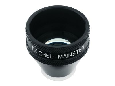 Ocular® Reichel-Mainster 2X argon/diode laser lens, 117º static FOV, 142º dynamic FOV, 0.5x image mag., 2.00x laser spot mag., 15.5mm contact diameter, no methylcellulose required