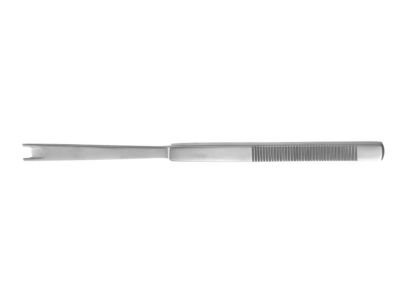 Rozner nasal osteotome, 6 1/2'', straight, double guarded, 6.5mm wide, flat handle
