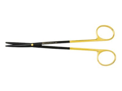 Metzenbaum dissecting scissors, 7'',curved TC Superior-Cut blades, ceramic coated, blunt tips, gold ring handle