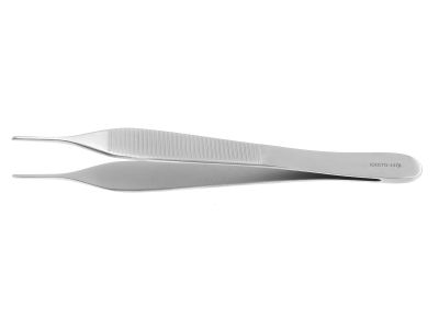 Adson dressing forceps, 4 3/4'',delicate, straight, smooth jaws, flat handle