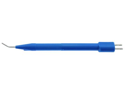 Bipolar pencil, 18 gauge, non-stick, curved tip, reusable