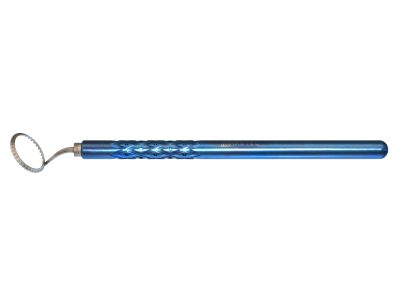 Mastel Osher-Nichamin degree gauge, 12.75mm internal diameter, 15.0mm outer diameter, measures 0-180° in 5° increments, ring mounted at 0/180°, Thornton titanium handles