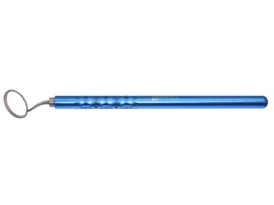 Mastel Osher-Nichamin-Koch degree gauge, 12.75mm internal diameter, 15.0mm outer diameter, measures 0-180° in 5° increments, ring mounted at 135°, Thornton titanium handles