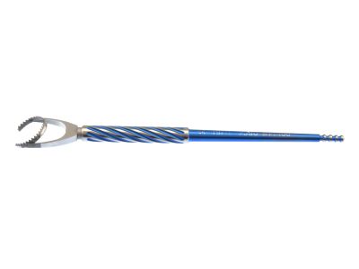 Mastel Fine-Thornton swivel fixation ring, C-shaped, 14.0mm diameter swivel head, Bores titanium handle