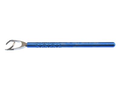 Mastel Fine-Thornton swivel fixation ring, C-shaped, 14.0mm diameter swivel head, Thornton titanium handle
