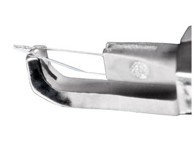 Mastel Davis Doubler diamond knife, straight, 0.20mm/1.00mm wide blade, flat tip, titanium micrometer handle