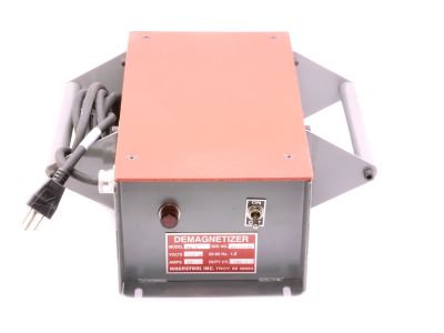 Surface type demagnetizer, 12 3/4''long x 6 5/8''wide x 3 5/8''high, 5''x 6 3/8''effective core area, continuous duty cycle, 115V AC, all components are  UL listed