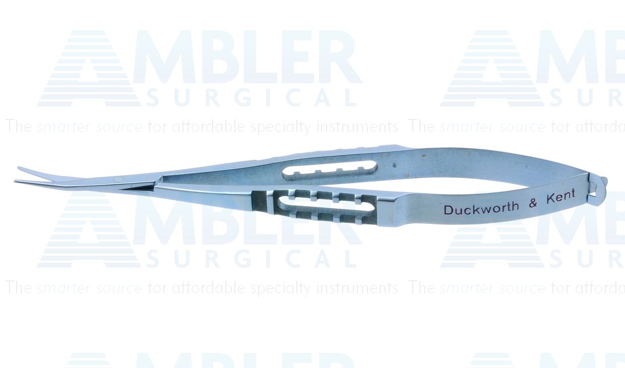 D&K Westcott tenotomy scissors, 4 1/2'',curved 20.0mm blades, blunt tips, flat handle, titanium