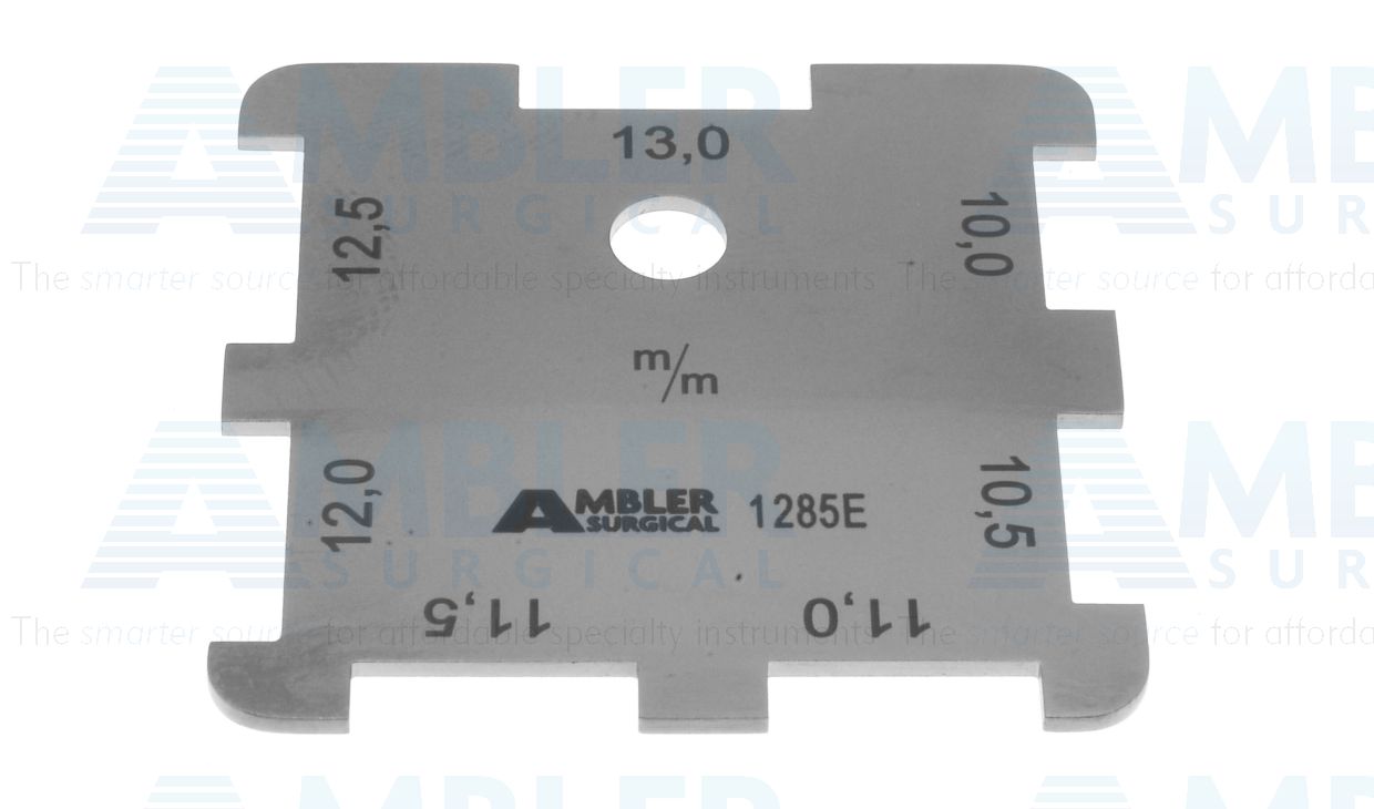 Stahl corneal caliper, measures 10-13.0mm in 0.5mm increments
