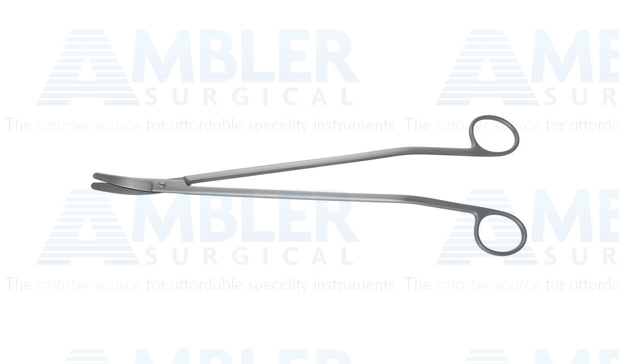 Barmhartig cliënt Petulance Mueller rectal scissors, 13'', angled shanks, curved blades, blunt tips,  ring handle | Ambler Surgical