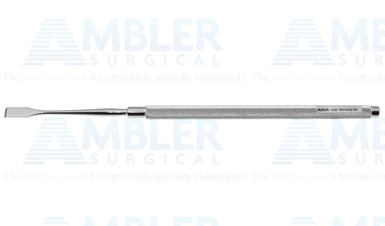 Freer lacrimal chisel, 6 1/2'',straight, 5.0mm wide, round handle