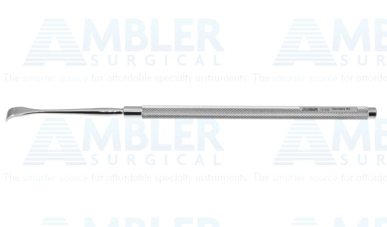 Freer lacrimal chisel, 6 1/2'',curved, 5.0mm wide, round handle