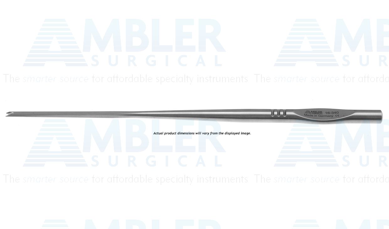 Walter chisel, 7 1/2'',straight, 4.5mm wide, with notch, round handle