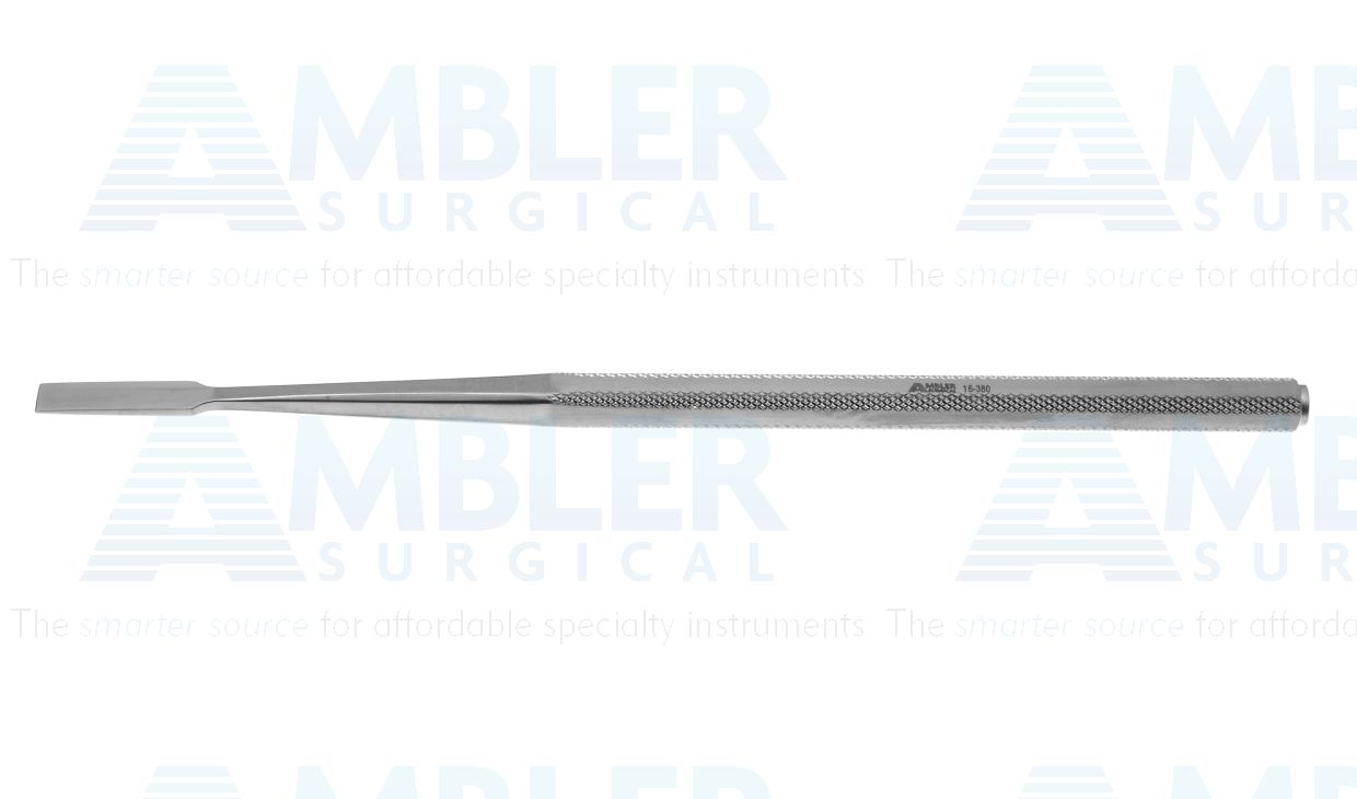 West lacrimal sac chisel, 7 3/8'',straight, 6.0mm wide blade, square handle