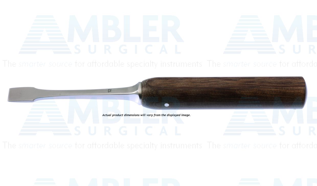 Lexer chisel, 7'',straight, 10.0mm wide, phenolic handle