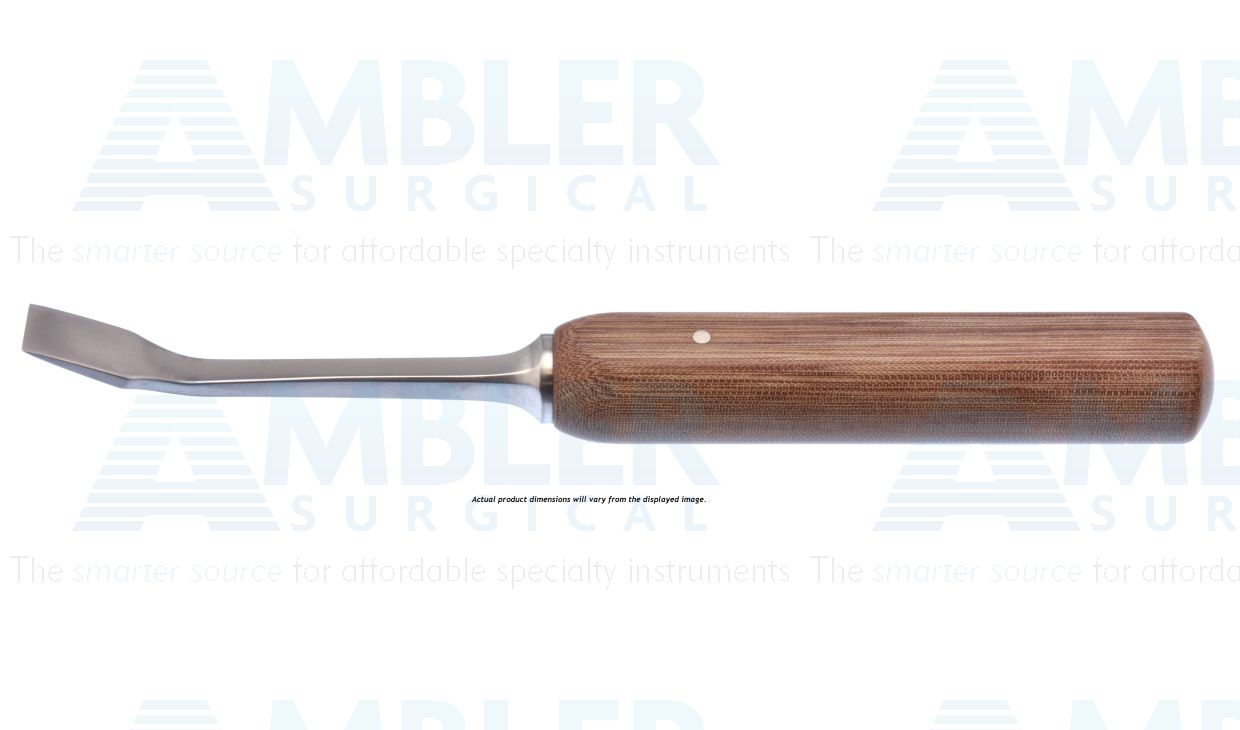 Lexer chisel, 7'',curved, 7.0mm wide, phenolic handle