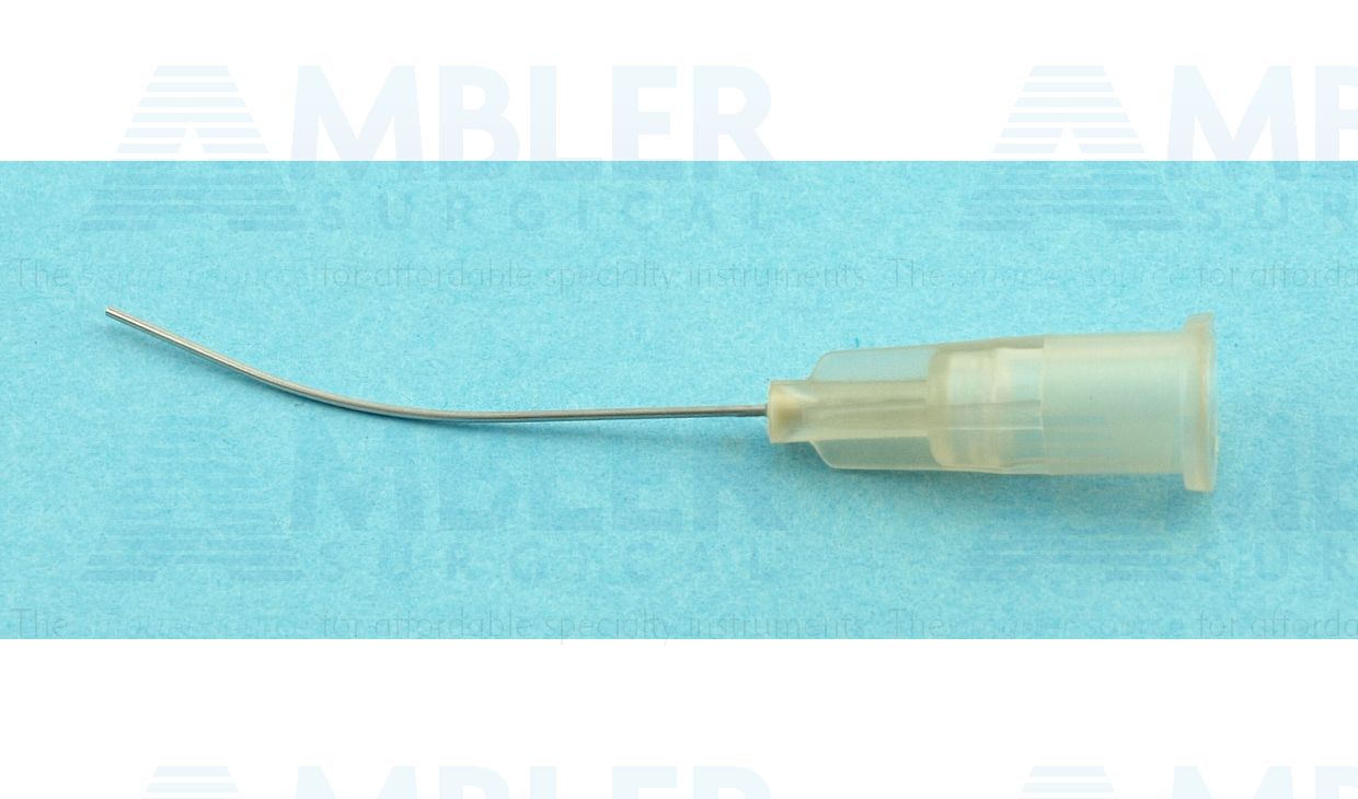 Lacrimal cannula, 26 gauge x 1 1/8'',gently curved, packaged individually, sterile, disposable, box of 10