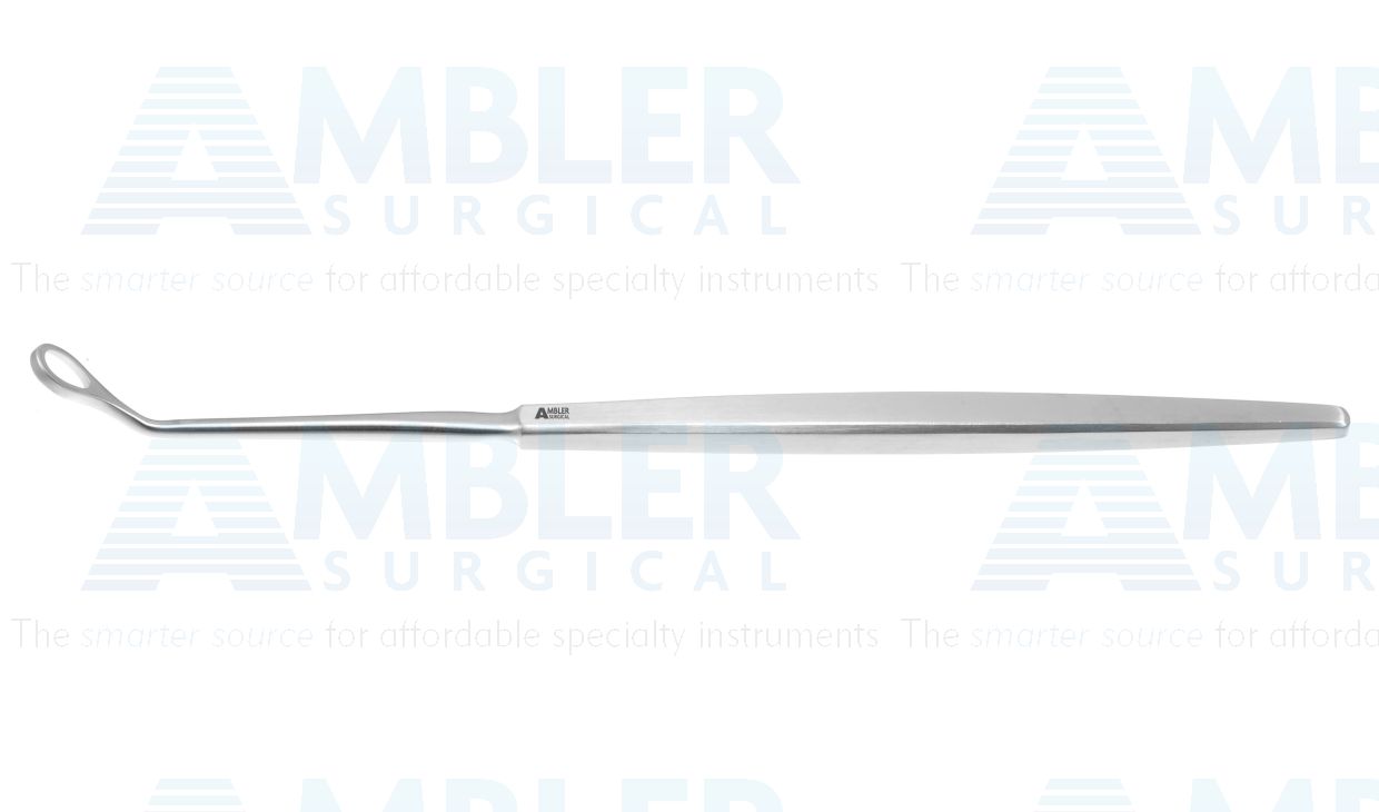 Antrum curette, 7 1/2'',backward cutting, 7.0mm x 10.0mm tip, flat handle
