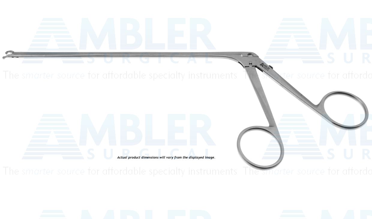 R-Style ear forceps, 7 1/4'', working length 140mm, extra delicate, straight, 0.5mm cup jaws, ring handle