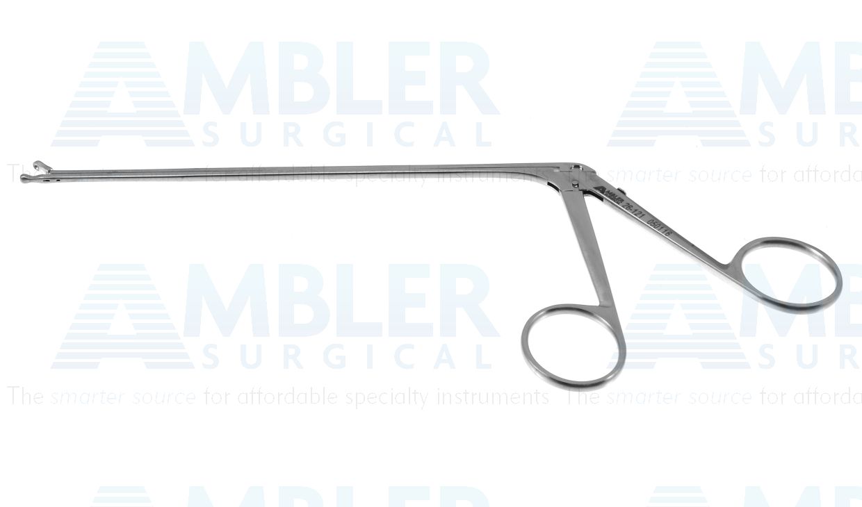 R-Style ear forceps, 7 1/4'', working length 140mm, delicate, straight, 2.0mm cup jaws, ring handle