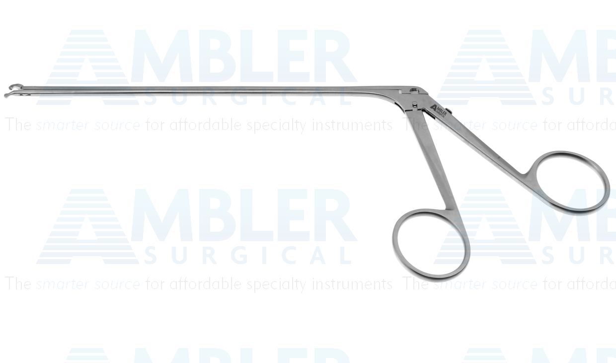 R-Style ear forceps, 7 1/4'', working length 140mm, delicate, right, 1.0mm cup jaws, ring handle
