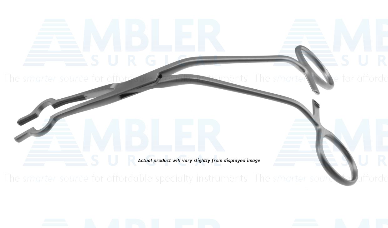 fiets na school kapitalisme Cooley caval occlusion forceps, 8 1/4'',adult size, angled shanks, 30  French, angled jaws, ring handle | Ambler Surgical