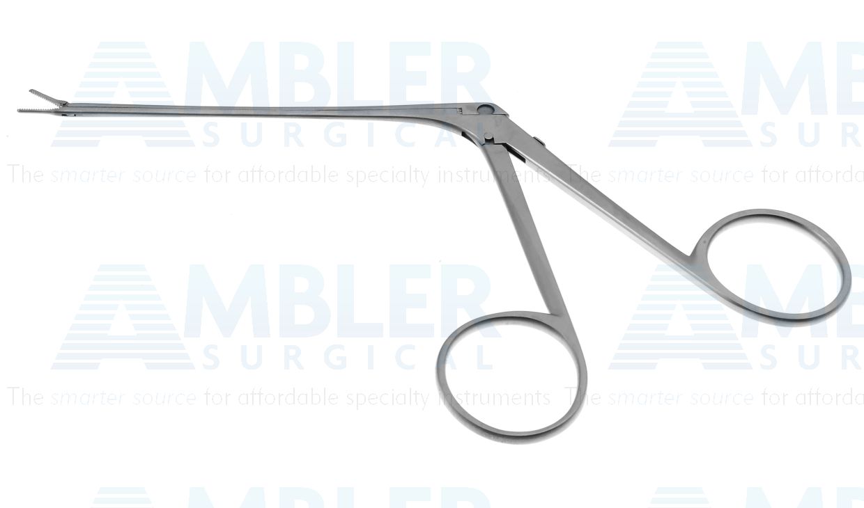 Guilford-Wright loop spreader forceps, 5 1/4'',working length 72.0mm, straight, 7.0mm pointed serrated jaws, ring handle