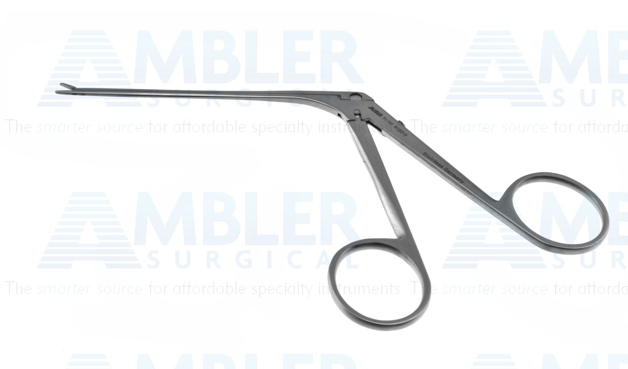 House strut forceps, 5 1/4'',working length 76.0mm, straight, 4.0mm smooth jaws, ring handle