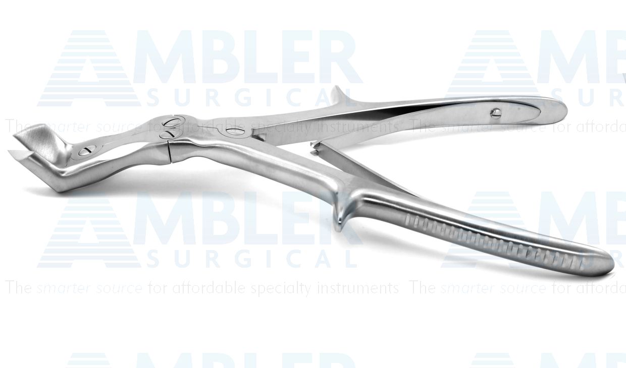 Key-Horsley-Stille bone cutting forceps, 10'',double-action, angled jaws