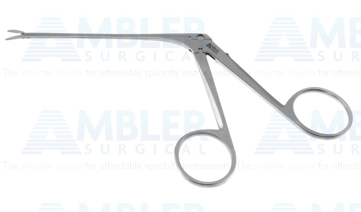 McGee wire crimper forceps, 5 1/8'',working length 72.0mm, angled down, 3.0mm very fine jaws, ring handle