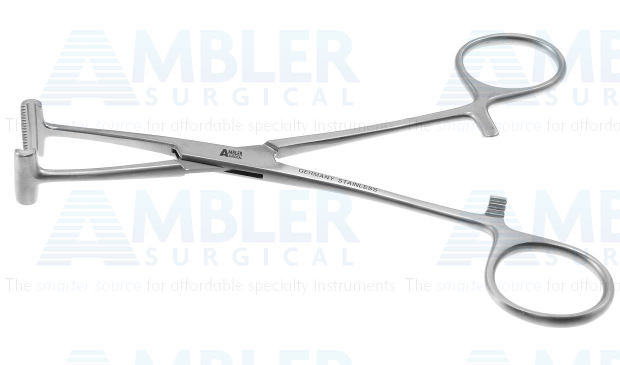Pratt T-clamp forceps, 5 1/2'',ring handle