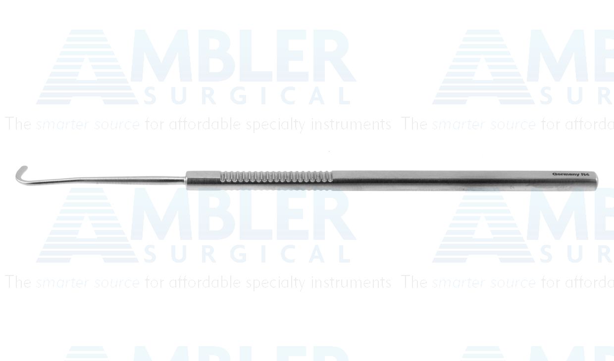 Culler rectus muscle hook, 4 7/8'',7.0mm flattened hook, flat handle