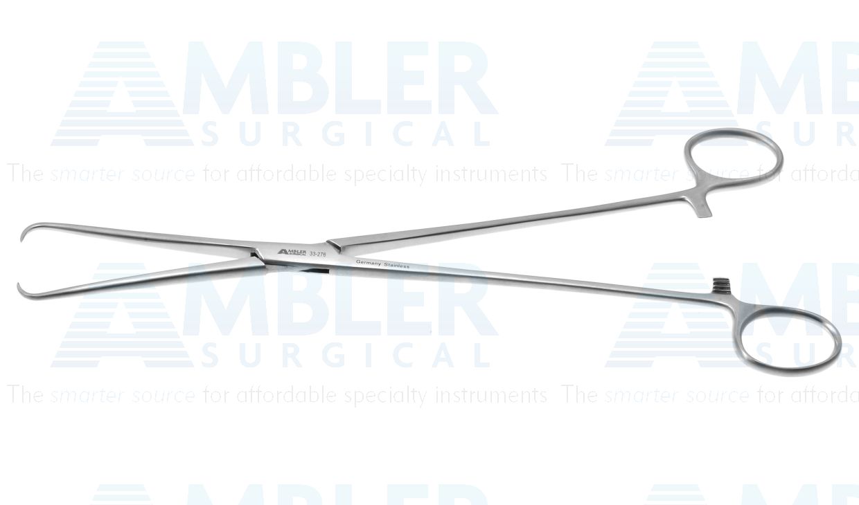 Schroeder tenaculum forceps, 9 1/2'',straight, 1x1 pointed tips, ring handle