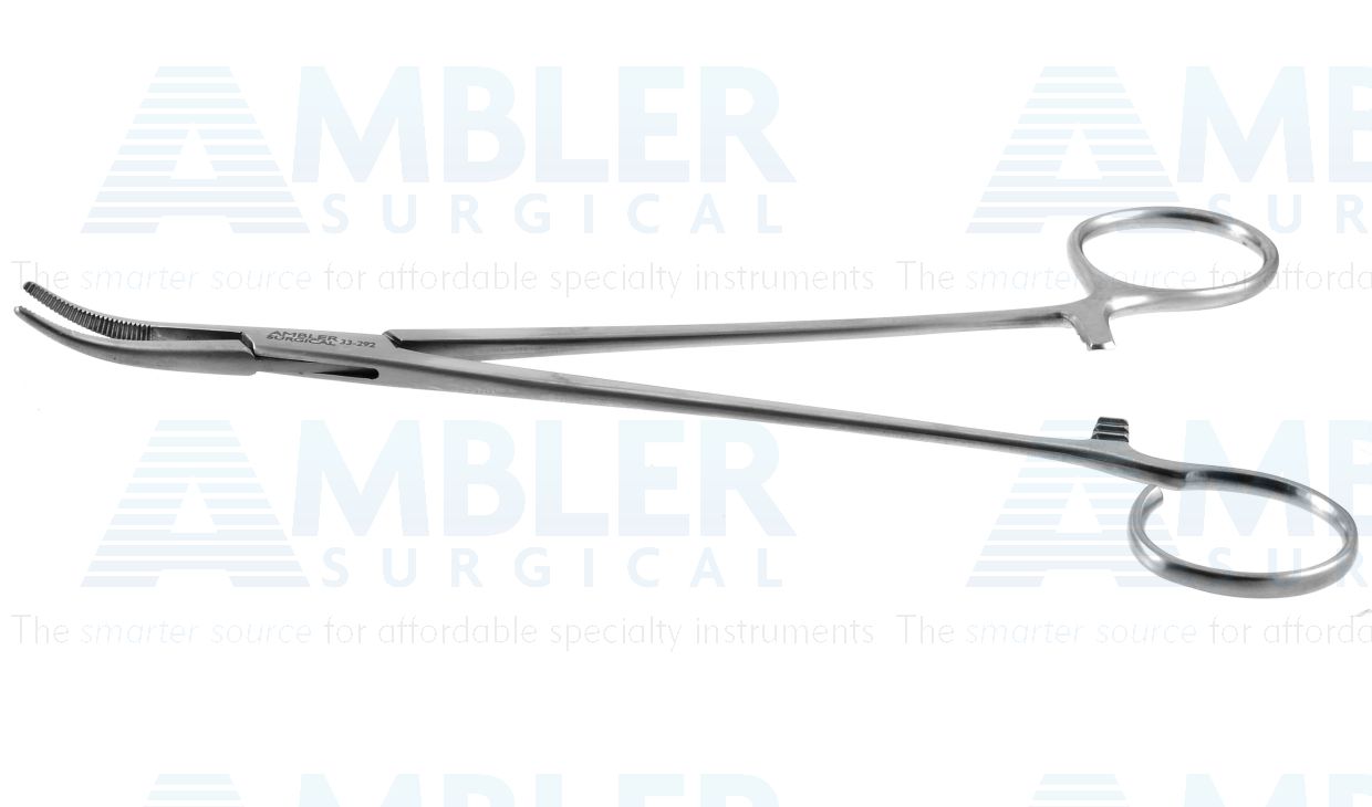 Schnidt-Boettcher tonsil forceps, 7 1/2'',curved jaws, open ring handle