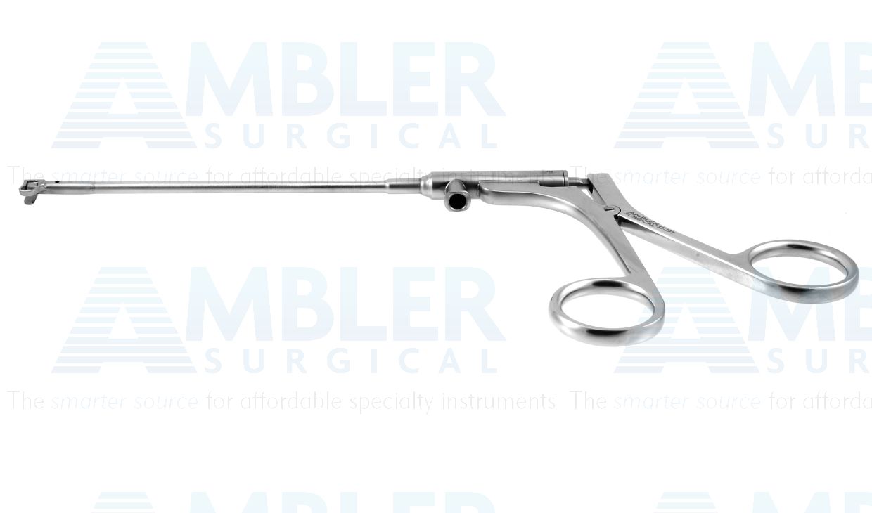 Sidebiting antrum punch forceps, working length 100mm, right, 3.5mm x 5.0mm bite, ring handle