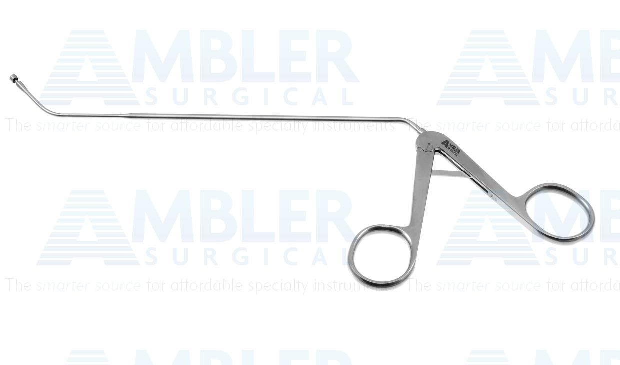 Stammberger circular cutting punch forceps, 8'',working length 160mm, angled up 45º, 3.5mm diameter bite, ring handle