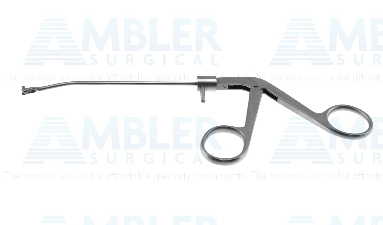 Tobey backbitting micro punch forceps, working length 110mm, straight, 360º rotatable, 2.0mm diameter bite, ring handle